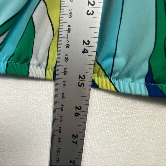 Chico's Modern Movement Cold Shoulder 3/4 Sleeve Multi Color Top Size 3 - Picture 12 of 13